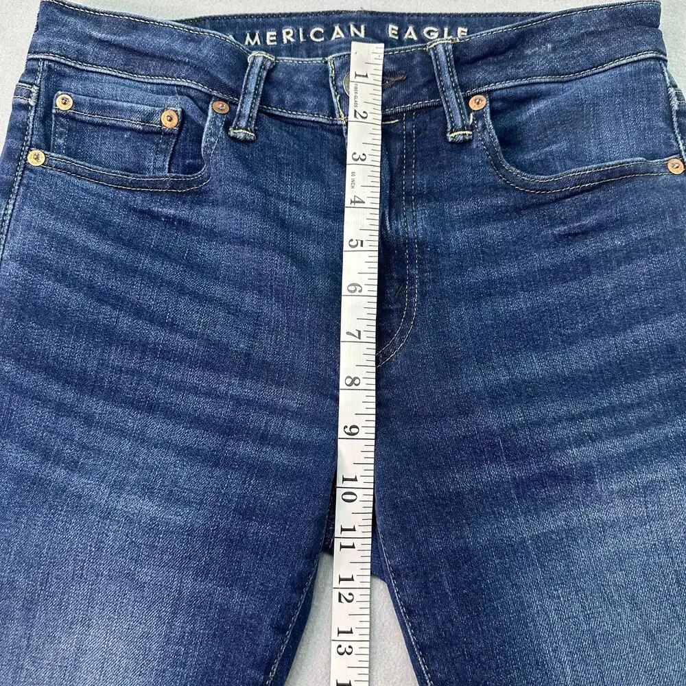 American Eagle AirFlex+ Slim Straight Stretch Jeans Dark Wash Men’s 30x32